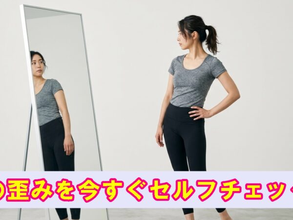 顔と体の歪みを今すぐチェックしてみて！